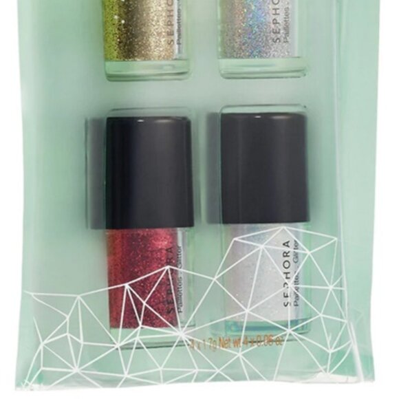 SEPHORA COLLECTION Glitter Wonderland Loose Glitter Set 4 Color New Sealed - Picture 3 of 3
